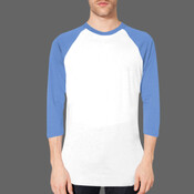 BB453 Poly-Cotton 3/4 Sleeve Raglan