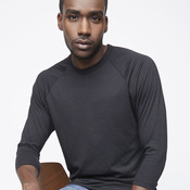 Unisex 50/50 Raglan Three-Quarter Sleeve Tee