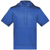 Unisex Fleece Short Sleeve Hooded Pullover