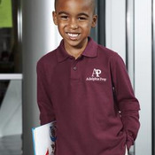 Port Authority® - Youth Long Sleeve Silk Touch™ Polo. Y500LS 